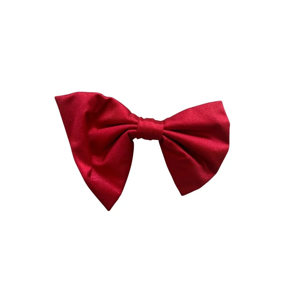 Sparkly Red Weissman Dance Costume + Feather & Tulle Skirts + Bow‎ Hair Piece 💃